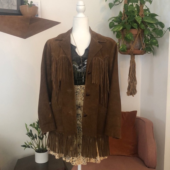 Vintage Suede Fringe Jacket - Picture 2 of 13